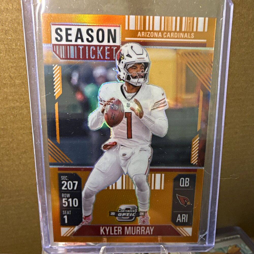 Panini 2024 Contenders Optic Kyler Murray Season Ticket #1 Orange Prizm /75